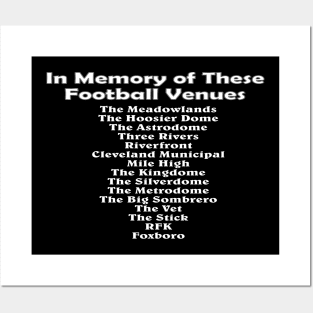 In Memory of These Football Venues Posters and Art